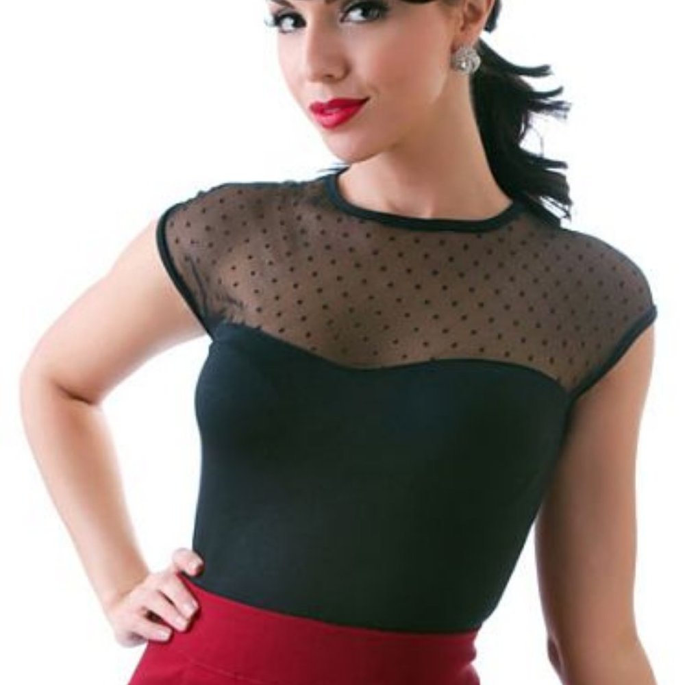 Rock Steady Miss Fancy top black M